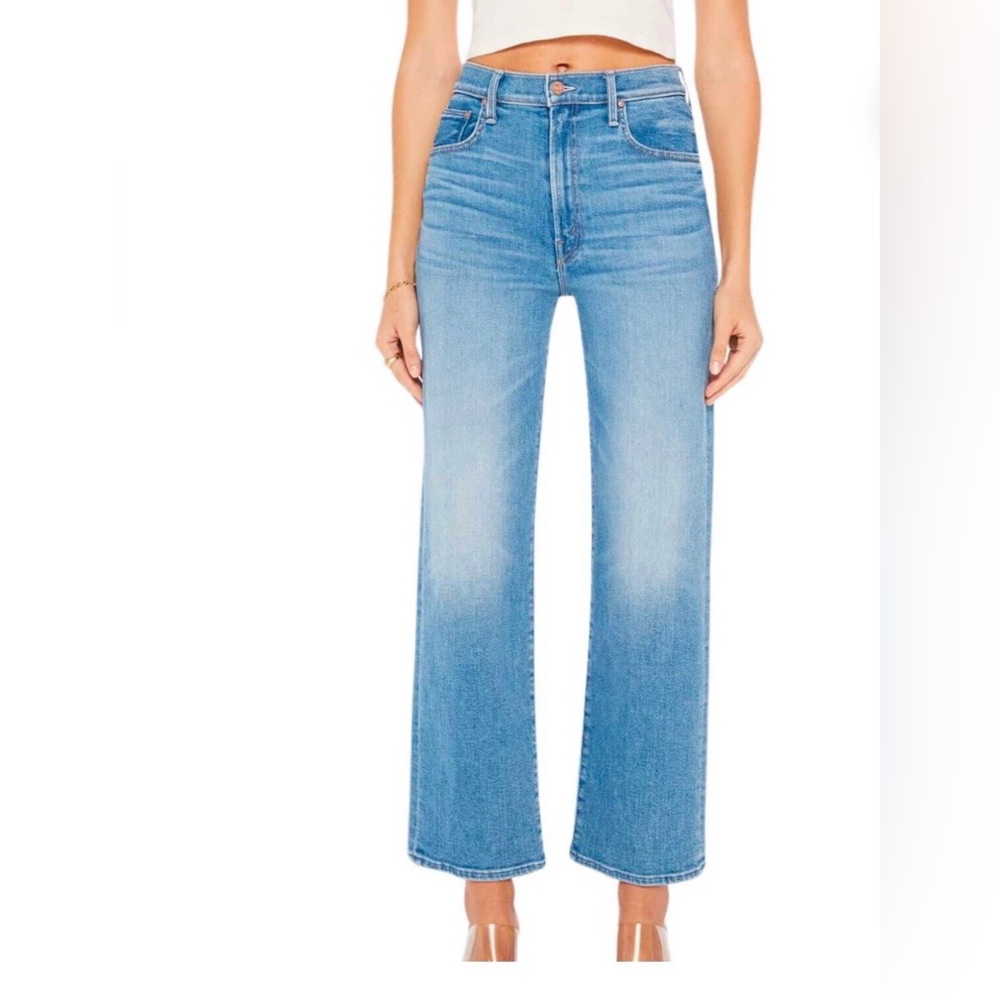 MOTHER The Mid Rise Rambler Zip Ankle size 27 Out of The Blue